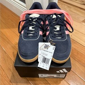 Adidas Breaknet Sleek Dark Blue and Coral Sneakers
